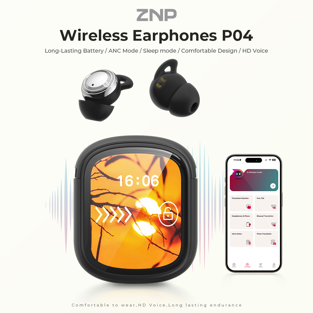 ZNP P04 Sleeping Aid Earbuds A - Usb C Cable ulasan dan harga