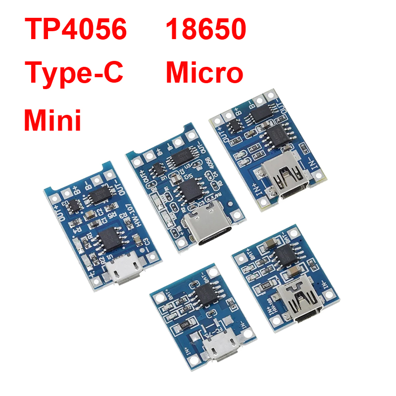 1/5PCS 5V 1A Micro/Type-c/Mini - Tp4056 Module ulasan dan harga