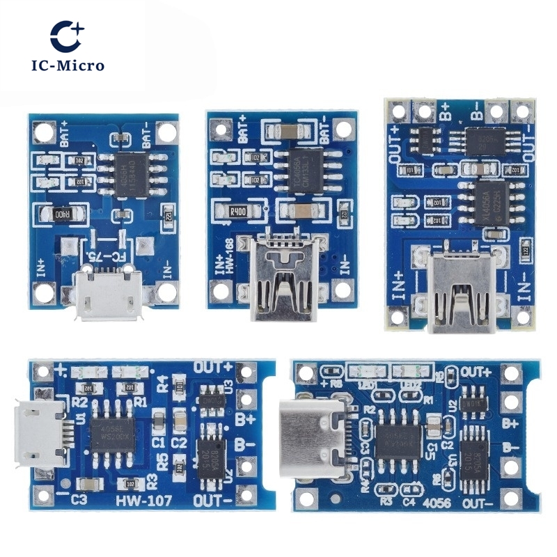 1/5PCS 5V 1A Micro/Type-c/Mini - Tp4056 Module ulasan dan harga