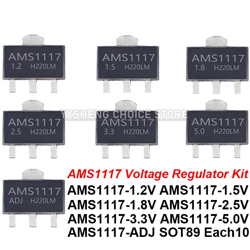 70PCS = 7Kinds *10PCS AMS1117  - Ams1117 Module ulasan dan harga