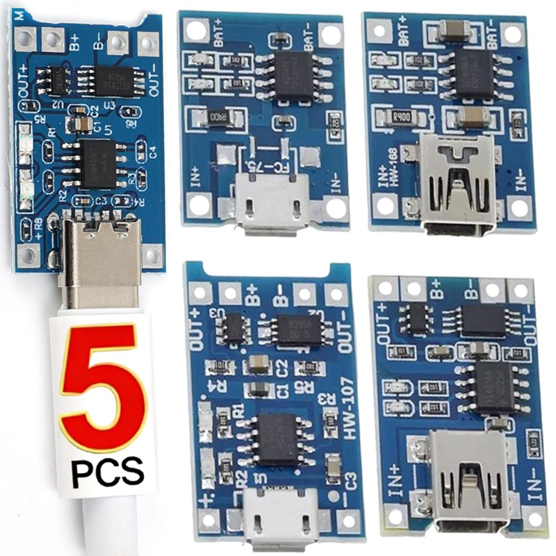 5V 3A Micro/Type-c/Mini 18650  - Tp4056 Module ulasan dan harga