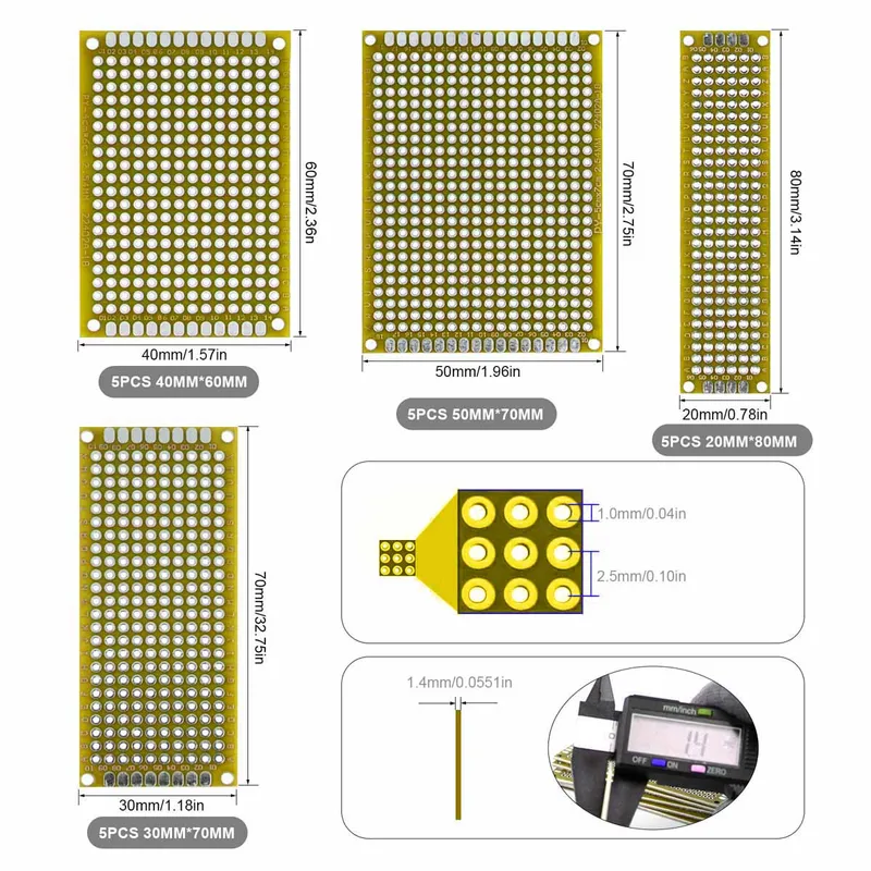 20pcs/lot PCB Prototype Board  - Perfboard ulasan dan harga